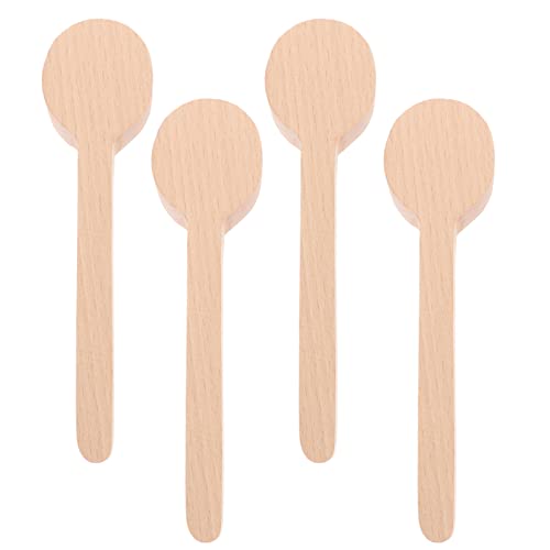 MILISTEN Diy Kits 4 Pcs Wood Carving Spoon Blanks Unfinished Wooden Spoon for Kitchen Spoons Whittler Arts Crafts Easter Bag Filler Families Game - WoodArtSupply