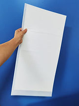 BANLTRE 12 x 24 inch 10 Sheets 7.5 mil Mylar Sheet Milky Translucent PET Blank Stencil Making Sheet for Cricut, Silhouette, Cut Tool Template BANLTRE