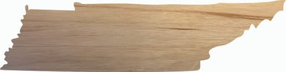 Tennessee Wooden State 22" Cutout, Unfinished Real Wood State Shape, Craft