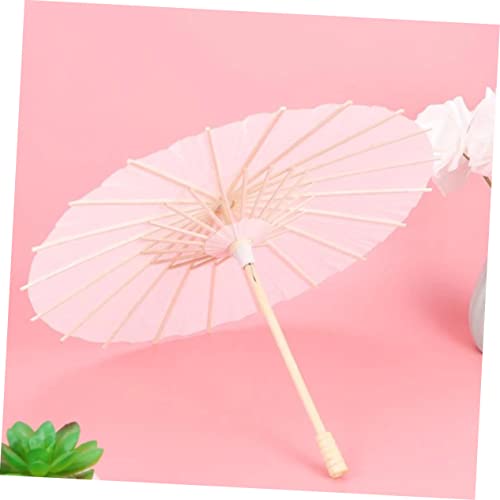 COHEALI 4 Pcs Graffiti Umbrella Unfinished Umbrella Bride Lace Parasol White Parasols Bulk Diy Drawing Umbrella Wedding Decoration Diy Art Craft COHEALI