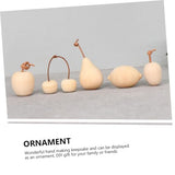 SEWOART 5pcs Graffiti Wooden Ornaments DIY Painting Fruits Crafts Wood Lemon Cherry Pear Unfinished Fruits Crafts Unpainted Crafts Fruit Decor Wooden SEWOART