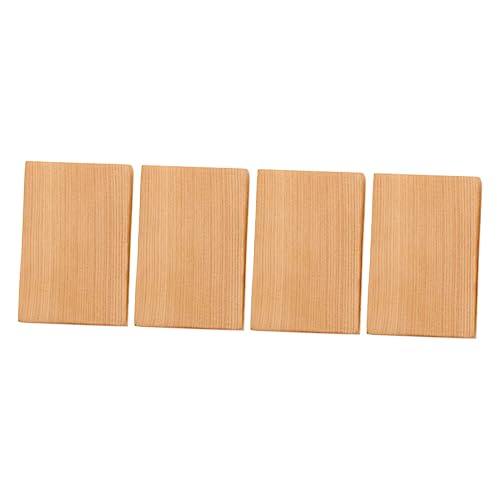 COHEALI 4pcs Carved Wood Block Toy Unfinished Wood Cubes Wood Whittling Kit Basswood Carving Blocks Unfinished Wood Blocks Kid Blocks Kid Craft Small COHEALI