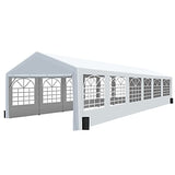 GARTOO 20' x 40' Heavy Duty Canopy Party Tent & Carport - Outdoor Wedding Gazebo with 4 Sand Bags, Event Shelter Canopy for Outdoor Event, Wedding, GARTOO