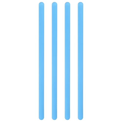 HARFINGTON 4Pcs Silicone Stir Sticks 5.5" Reusable Stirring Rods for Mixing Epoxy Resin Liquid Paint Arts DIY Crafts, Blue HARFINGTON