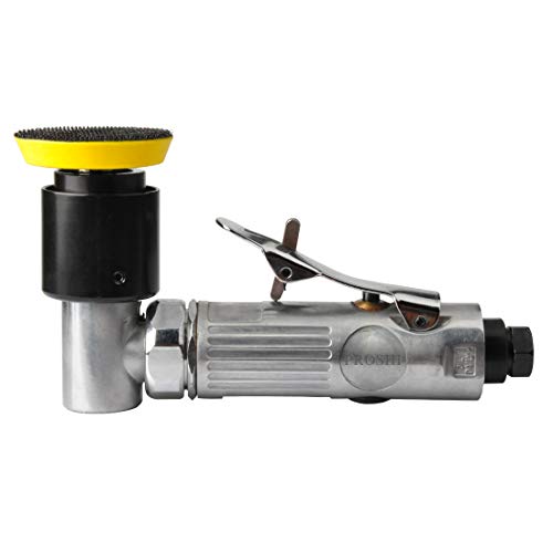 PROSHI 2" and 3" angle orbital sander, 3-inches random orbital air sander, pneumatic sander for auto sanding tools, dual-action polisher, angle head PROSHI