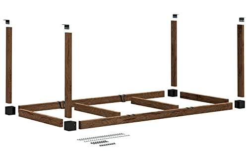 HyLoft HEAVYWEIGHT 48" W x 96" D Do-it-Yourself Plastic Ceiling Storage Kit, Gray HyLoft