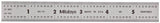 Mitutoyo 182-101, Steel Rule, 6" (4R), (1/8, 1/16, 1/32, 1/64"), 3/64" Thick X 3/4" Wide, Satin Chrome Finish Tempered Stainless Steel Mitutoyo