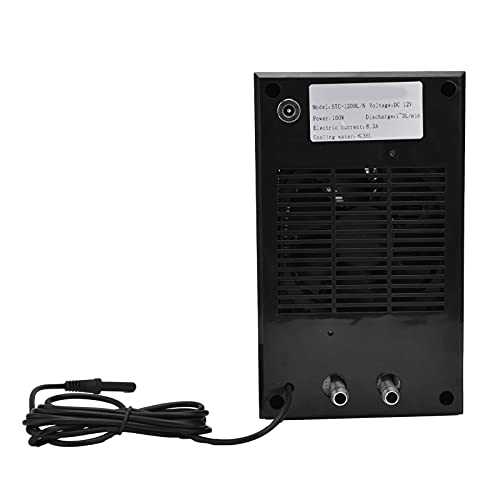 2 in 1 Water Chiller, 35L 1-3L Aquarium Heaters Aquarium Chiller for Axolotl Jellyfish Coral Reef Shrimp, 100W Smart Industrial Chiller with Pump - WoodArtSupply