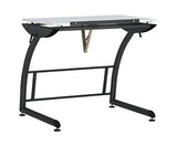 SD STUDIO DESIGNS Triflex Drawing Table, Sit to Stand Up Adjustable Office Home Computer Desk, 35.25"W X 23.5"D, Charcoal Black/White SD STUDIO DESIGNS