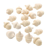 Vaguelly 30pcs Woody Acorn Christmas Doll Wood Bowl Christmas Tree Tiny Acorns Decor Woodpecker Doll Wooden Bowls for Food Unfinished Wooden Acorn Vaguelly