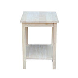 International Concepts Accent Table, 14 L x 16 W x 20 H inches, Unfinished IC International Concepts