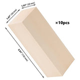 ZOENHOU 10 PCS 6 x 2 x 2 Inches Basswood Carving Blocks, Premium Unfinished Carving Wood Whittling Blocks Kit, Balsa Wood Blocks for Crafting ZOENHOU