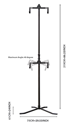 CyclingDeal 2 Bike Bicycle Vertical Hanger Parking Rack Gravity Floor Storage Stand for Garages or Apartments CyclingDeal