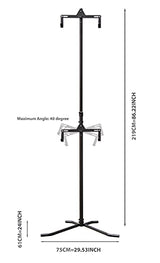 CyclingDeal 2 Bike Bicycle Vertical Hanger Parking Rack Gravity Floor Storage Stand for Garages or Apartments CyclingDeal