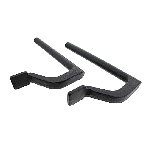 DCT Bench Holdfast Woodworking Tools – 8in Bench Holdfast Clamps Woodworking Bench Holddown Clamps, 2 Pack Deadwood Crafted Tools