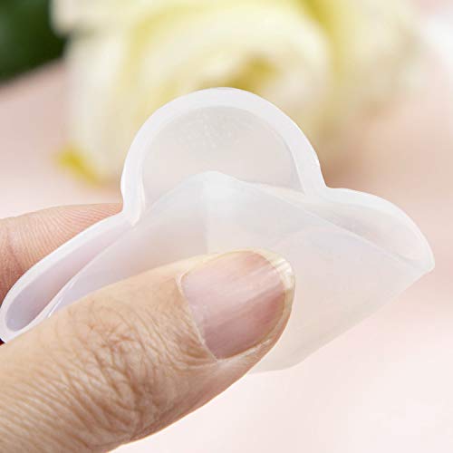 AUEAR, 10 Pack Silicone Mold Cup Dispenser Mini Measuring Mixing Cup for DIY Jewelry Making Epoxy Resin Craft - WoodArtSupply