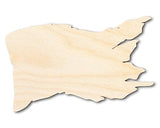Unfinished Wood Tattered Flag Shape | Pirate Flag | Craft Cutout | up to 24" DIY 24" / 1/8" 24 Hour Crafts