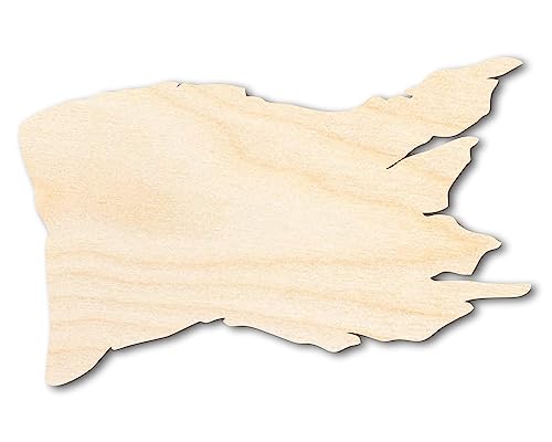 Unfinished Wood Tattered Flag Shape | Pirate Flag | Craft Cutout | up to 24" DIY 24" / 1/8" 24 Hour Crafts
