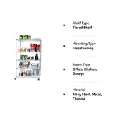 Seville Classics UltraDurable Heavy Duty NSF Solid Steel Wire Rack Storage Unit Organizer for Garage, Warehouse, Office, Restaurant, Classroom, Seville Classics