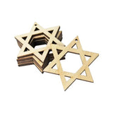 12 pieces Unfinished Jewish Star of David Laser (Many Size & Quantity Choices) Cutout Dangle Earring Jewelry Blanks Charms Shape Crafts Made in Texas Texan Wood Crafts