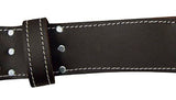McGuire-Nicholas Men's Standard 2 3/4" inch Oil Tanned Leather Tool Work Belt for 29"-46" Waist, Dark Brown, 3" McGuire-Nicholas