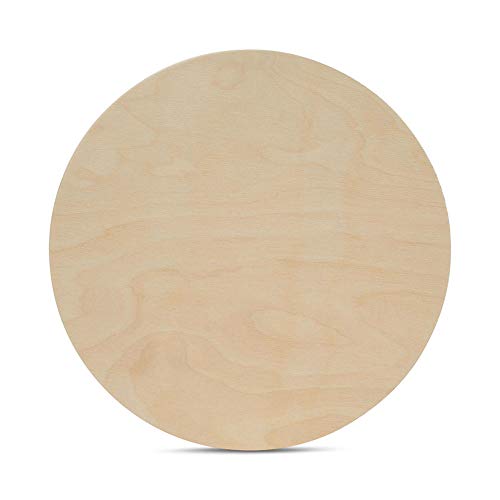 Wood Circles 15 inch 1/2 inch Thick, Unfinished Birch Plaques, Pack of 1 Wooden Circle for Crafts and Blank Sign Rounds, by Woodpeckers