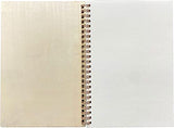 4 Pieces B6 Wooden Cover Sketchbook 80 Blank Pages Jounal Notebook 7 x 5 in Blank Spiral Notebook for Crafts Cregugua
