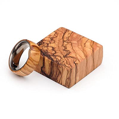 Parahita Store - 1 Pcs 1-3/8" x 1-3/8" x 1/2" Turners Choice Spalted Olive Wood Turning Blanks - Exotic Wood - Wood Working - Unfinished Wood
