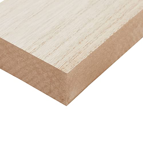 4 Pack Unfinished Wood Boards for Crafts, Painting, Wood Carving, 1" Thick Wooden Boards for DIY Signs (3 x 10 In) Bright Creations