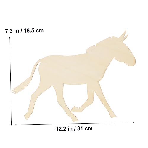 TEHAUX Unfinished Wood Cutouts Unfinished Wood Ornaments Wooden Chips Crafts Sawdust Wood Carving Puzzle Bamboo Decorative Items TEHAUX