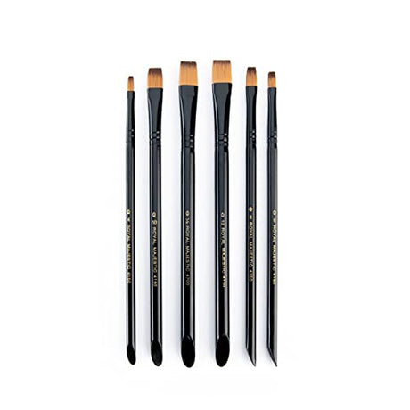 Majestic Royal & Langnickel Shader Artist Brush Set, 6-Piece Majestic