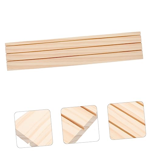 Holibanna jewelry display stand Bracelet Holder Shelves Wood Showcase Portable Earring Display Holder Merchandise Solid Organizer Unfinished Ring Holibanna