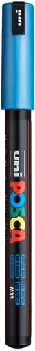Posca Marker 1MR in Metallic Blue, Posca Pens for Art Supplies, School Supplies, Rock Art, Fabric Paint, Fabric Markers, Paint Pen, Art Markers, Uni Posca