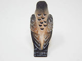 Selsela Peregrine Falcon Hawk - Small Wood Art Figurine - Falconry Kestrel Bird of Prey Unique Art Carving Decoration Miniature Animals Selsela