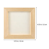 Toddmomy 8 pcs Clay Picture Frame Photo Frame Clay Blank Picture Frame Wood Painting Frame Unfinished Wood Frames Wooden Picture Frames DIY Clay Toddmomy