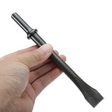 8pcs Smoothing Air Hammer Pneumatic Chisels Tools, 7pcs 0.401'' (10mm) Shank Heavy Duty Pneumatic Air Hammer Chisels High Carbon Steel Accessories YaeKoo