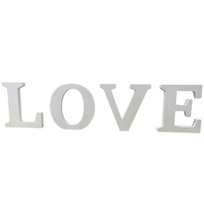 HGWOUY 8inch Tall White Standing Wooden Letters, 0.8inch Thick Unfinished Wood Letters Wooden Alphabet for Wall Decor DIY Craft Wedding Birthday