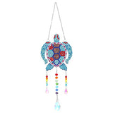 5D Diamond Painting Animal Wind Chimes, Sea Turtle Diamond Paint by Number Kits Hanging Pendant with Chain for Home Wall Window Decor, Adults Kids Bairdish