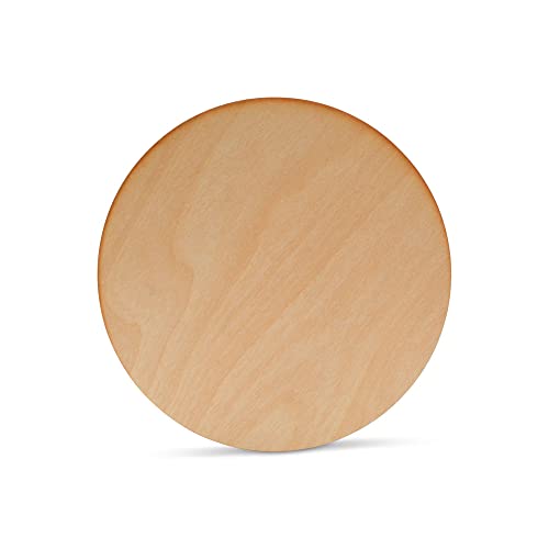 Wood Circles with Rustic Burnt Edges 9 inch, 1/8 Inch Thick, Pack of 3 Unfinished Wood Circles for Crafts, by Woodpeckers Woodpeckers