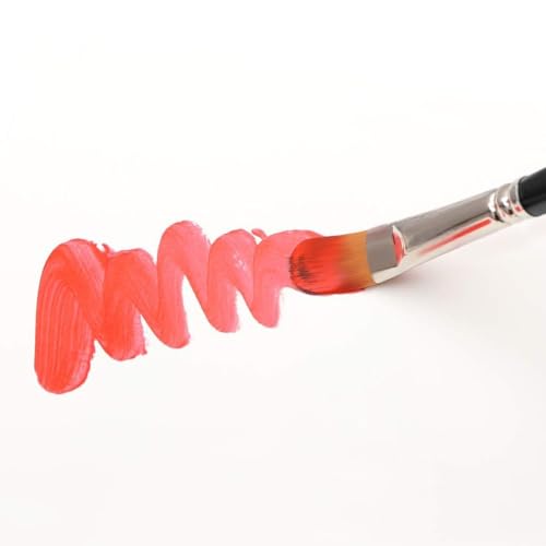 Transon Synthetic Filbert Paint Brush Set 10pcs for Acrylic Watercolor Gouache Art Painting and Body Craft Painting TRANSON