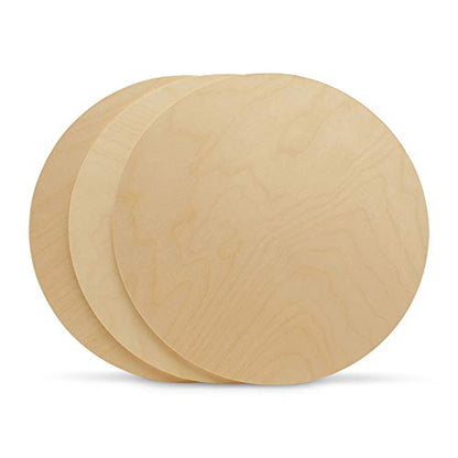 Wood Plywood Circles 22 inch, 1/4 Inch Thick, Round Wood Cutouts, Pack of 1 Baltic Birch Unfinished Wood Plywood Circles for Crafts, by Woodpeckers