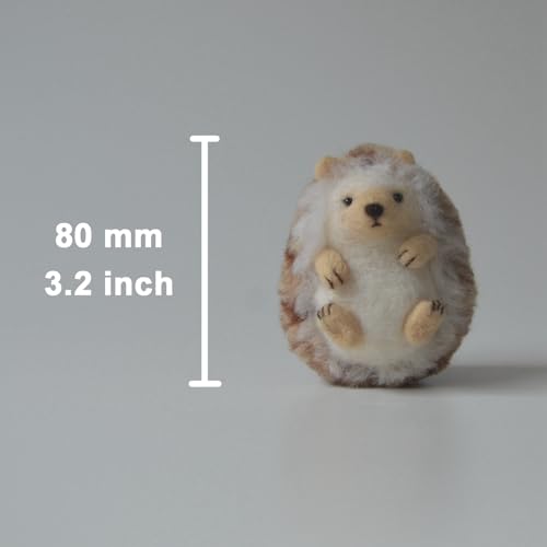Feltsky Hedgehog Needle Felting Kit for Beginners Easy Steps to Make with Everything, Christmas for Mom, Grandma, Kids Feltsky