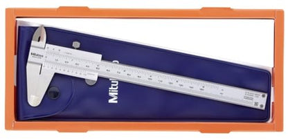 Mitutoyo 530-101 Vernier Calipers, Stainless Steel, for Inside, Outside, Depth and Step Measurements, Metric, 0"/0mm-150mm Range, +/-0.05mm Accuracy, - WoodArtSupply