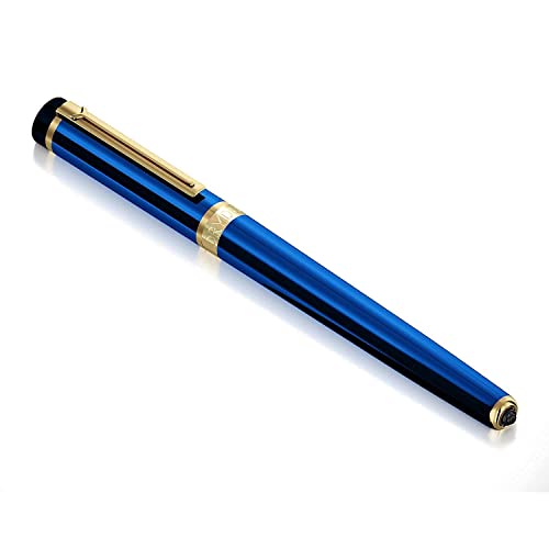Dryden Designs Fountain Pen - Medium Nib | Includes 24 Ink Cartridges (12 Black 12 Blue) and Ink Refill Converter | Calligraphy Pen, Consistent Dryden Designs