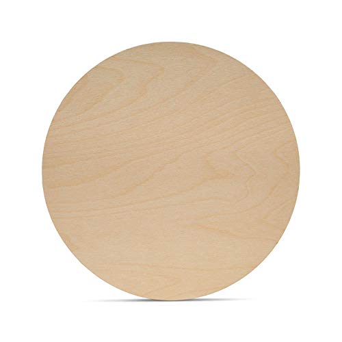 Wood Circles 10 inch, 1/8 Inch Thick, Birch Plywood Discs, Pack of 10 Unfinished Wood Circles for Crafts, Wood Rounds by Woodpeckers Woodpeckers