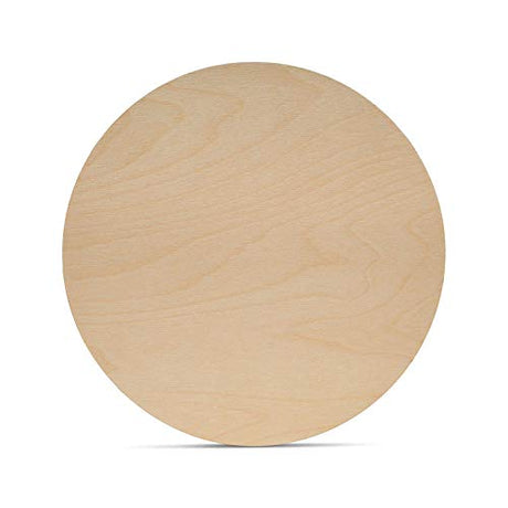 Wood Circles 10 inch, 1/8 Inch Thick, Birch Plywood Discs, Pack of 10 Unfinished Wood Circles for Crafts, Wood Rounds by Woodpeckers Woodpeckers
