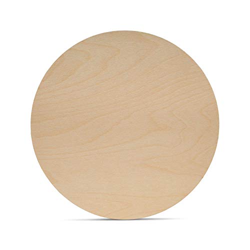 Wood Circles 10 inch, 1/8 Inch Thick, Birch Plywood Discs, Pack of 10 Unfinished Wood Circles for Crafts, Wood Rounds by Woodpeckers - WoodArtSupply