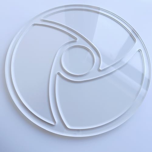 Round Spiral 4 Pockets Valet Tray Router Template, Router Jig, Woodworking Template, Craft Template Phocaea