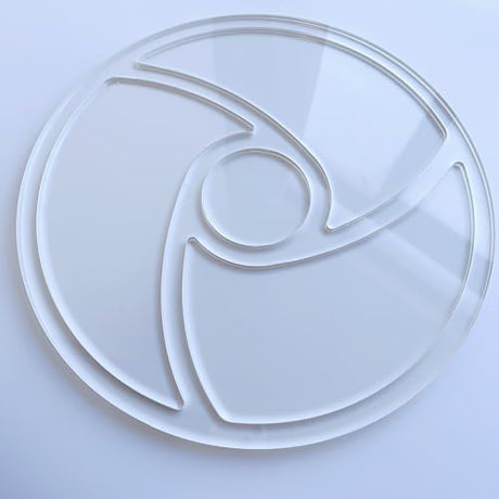 Round Spiral 4 Pockets Valet Tray Router Template, Router Jig, Woodworking Template, Craft Template Phocaea