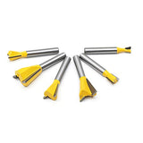 Meihejia 1/4 Inch Shank Dovetail Router Bit Set - 6 Sizes meihejia